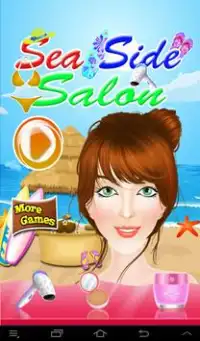 Jogos de salão Seaside meninas Screen Shot 0