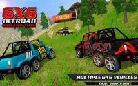 6x6 Spin Offroad Mud Runner Truck Drive Games 2018 Screen Shot 4