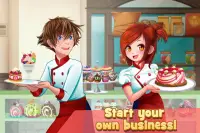 Dessert Chain: Café Waitress & Restaurant Chef Screen Shot 2