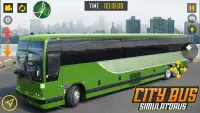 Modern Bus Coach Driving Games Screen Shot 1