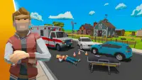 City Ambulance 3d: Rescue Sim Screen Shot 0