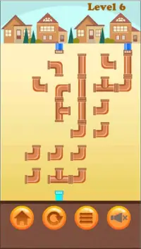 Connect Pipes Puzzle Game Screen Shot 1