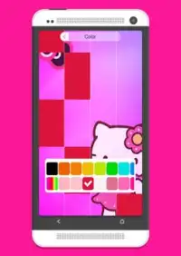 Pink Hello Kitty Piano Tiles Screen Shot 3