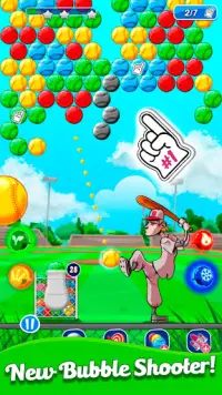 Baseball Bubble Shooter Screen Shot 0