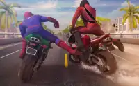 Spider Superhero Moto Racer Screen Shot 1