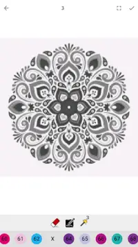 Pixel Mandala Color by Number - Paint and Coloring Screen Shot 5