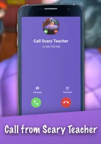 Call from Scary Teacher - Call And Chat Screen Shot 2