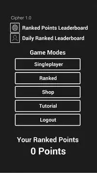 Cipher Screen Shot 1