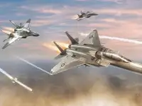 スカイジェット戦闘機：フライングプレーンゲーム Screen Shot 9