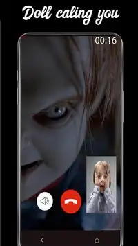 Fake Creepy Scary Doll Video Call and chat CHUcky Screen Shot 0