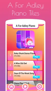 A For Adley 🎹 Piano Tiles Screen Shot 0