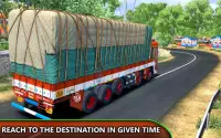 Motorista de caminhão de carga indiano 3d Screen Shot 5