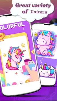 Unicorn Coloring - Pony Color by Number Screen Shot 0