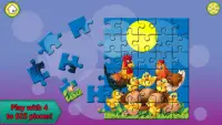 बच्चों के लिए पशु पहेली: बच्चे Jigsaw स्कूल मज़ा Screen Shot 2