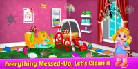 Baby Doll House Clean - Princess Home Cleanup Game Screen Shot 0