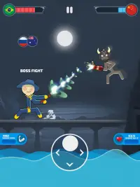 最高裁Stickmanのバトルゲーム：格闘戦士 Screen Shot 0