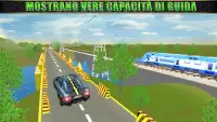 Auto vs Treno Real Racing Simulator Screen Shot 1