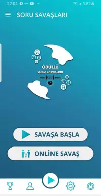 Soru Savaşları - Online Bilgi Yarışması Screen Shot 0