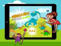 Kids Dinosaur Puzzles & Coloring Pages Screen Shot 4