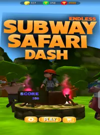 Subway Safari Dash Screen Shot 3