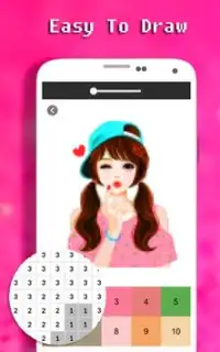 Девчушки цвет по номеру - Pixel Art Screen Shot 4
