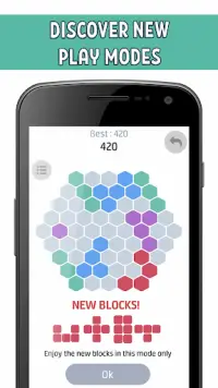 1010 Puzzle Game! - Merge Six Hexa Blocks and Win Screen Shot 2