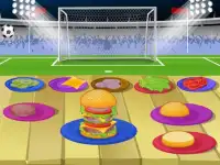 Вкусные Футбол Burger Игры Screen Shot 6