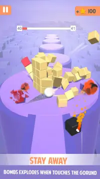 Color Whopper Tower : Helix Bump 3D Arcade Game Screen Shot 1