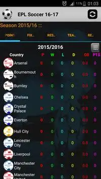 Barclays 2016-17 League Screen Shot 1