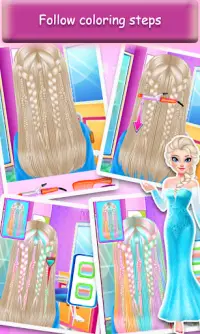 Ice Queen Rainbow Hair Salon Screen Shot 2