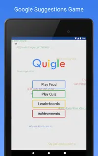 Quigle - Google Feud   Quiz Screen Shot 4