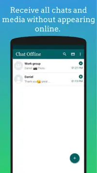 Chat Offline, Hidden Online Screen Shot 0