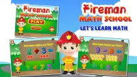 Math Games with the Fireman Screen Shot 0