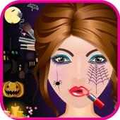 halloween girl makeover - trang điểm salon giả lập