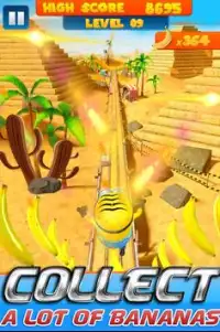 Banana rush : Free Minion 3D Endless game Screen Shot 1