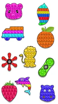 Bubble pop us: Fidgets at bubble wrap na laro ito Screen Shot 2