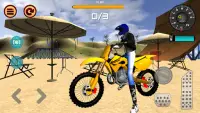 Motocross Playa Saltando 2 Screen Shot 0