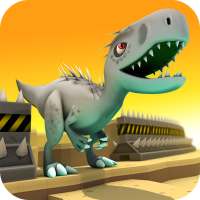 Jurassic Dino: Blue Raptor Trainer Race Game