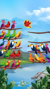 Bird Sort - Color Puzzle Screen Shot 0