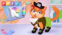 Моя кошка - Игры для детей по уходу и одеванию Screen Shot 1