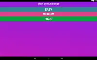 Brain Sum Challenge Screen Shot 3