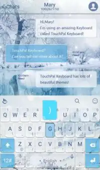 TouchPal Snowberg Keyboard Screen Shot 1
