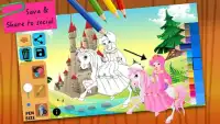 Fairy tale princess coloring Screen Shot 4