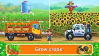 Tractor, car: kids farm games Screen Shot 2