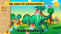 Dinosaur sound puzzles - learning for good kids Screen Shot 2