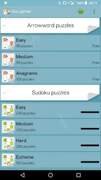 Grid games (crossword & sudoku Screen Shot 5