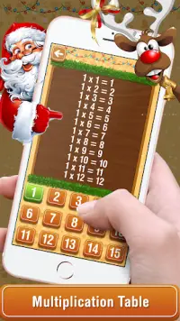 Learn Multiplication Table - Christmas Math Game Screen Shot 0