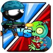 Stickman Wars vs Zombies