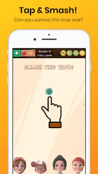 Virus Smasher - A Bug Smashing Game Screen Shot 2