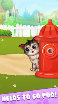 My Fluffy Kitty: Talking Pet DayCare Game For Kids Screen Shot 4
